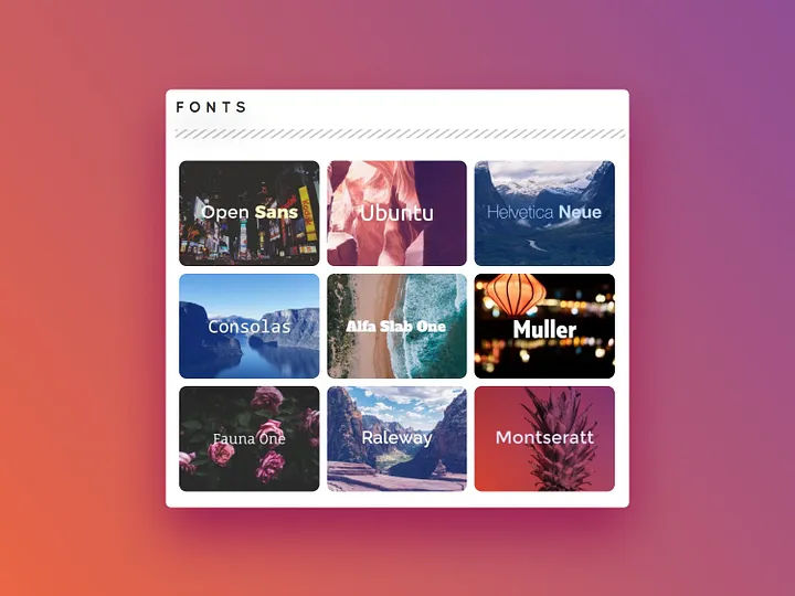 Image showing nine smaller screens in a Hermann grid.